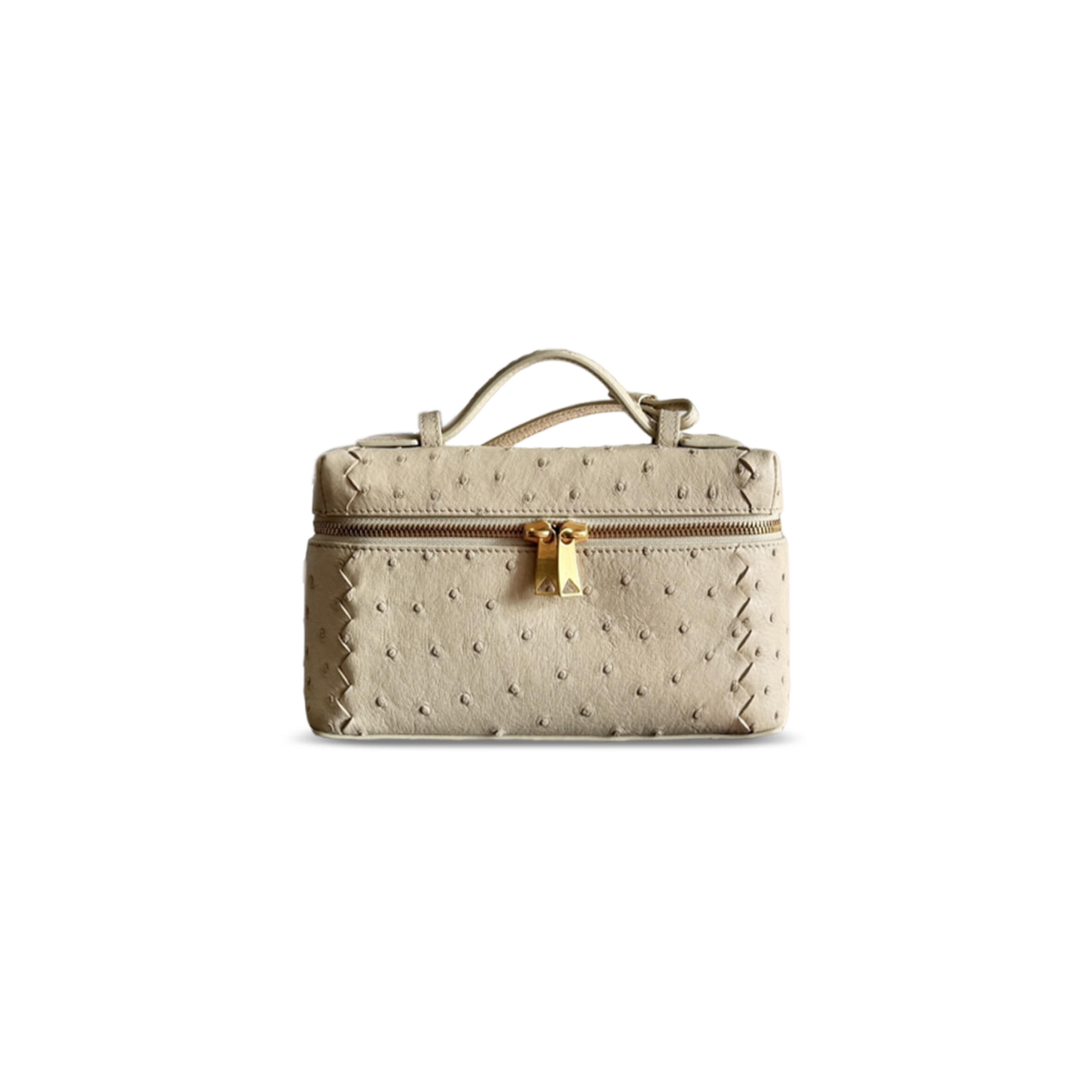 BOTTEGA VENETA BANG BANG OSTRICH LEATHER 817785 (22*12.5*5cm)